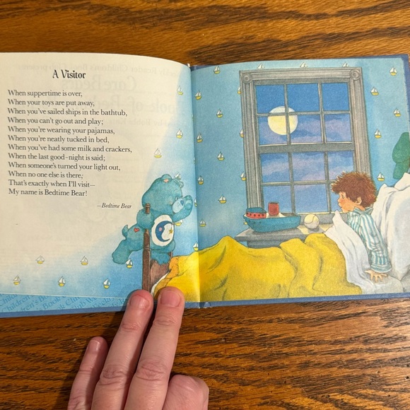 Care Bears 2005 Bedtime Bear Patchwork Limited Edition 1983 Bedtime Poems Book - Picture 7 of 15